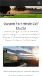 Mobile Screenshot of owstonparkgolfcourse.co.uk